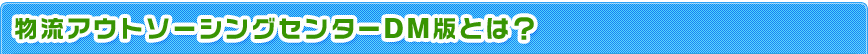 物流アウトソーシングセンターDM版とは?